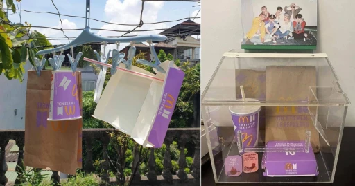 image for article Fans Cuci dan Jemur Bungkus McDonald’s BTS Meal Untuk Diabadikan