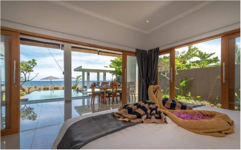 airbnb di Bali dengan pemandangan laut