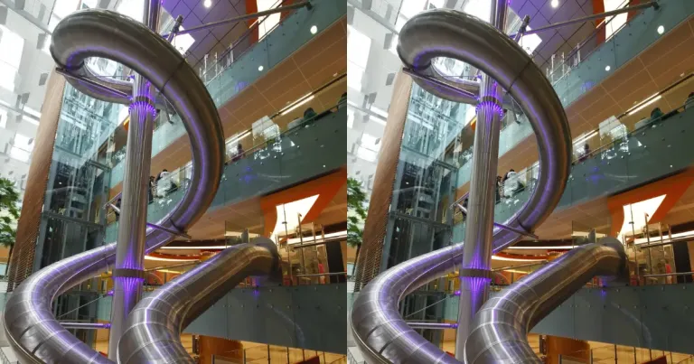 Fasilitas Gratis di Bandara Changi Singapura - The Slide @T3