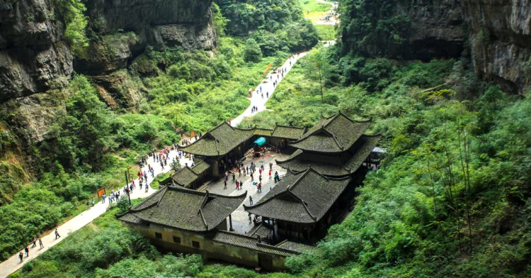 Wisata Chongqing China - Wulong Karst National Geology Park