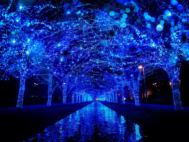 Iluminasi musim dingin Tokyo - Shibuya Blue Cave