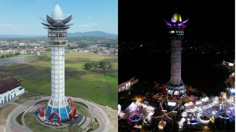 Wisata Keluarga Terbaru Purwokerto - Menara Pandang Teratai Purwokerto
