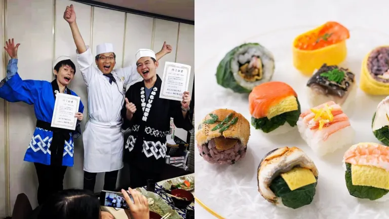 Tempat Makan Halal Kyoto Jepang - Umemori Sushi School