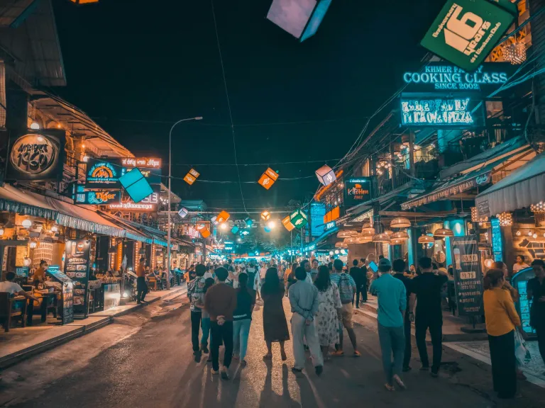 Wisata Siem Reap Kamboja - Pub Street