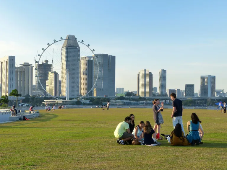 Tempat Piknik Singapura - Marina Barrage