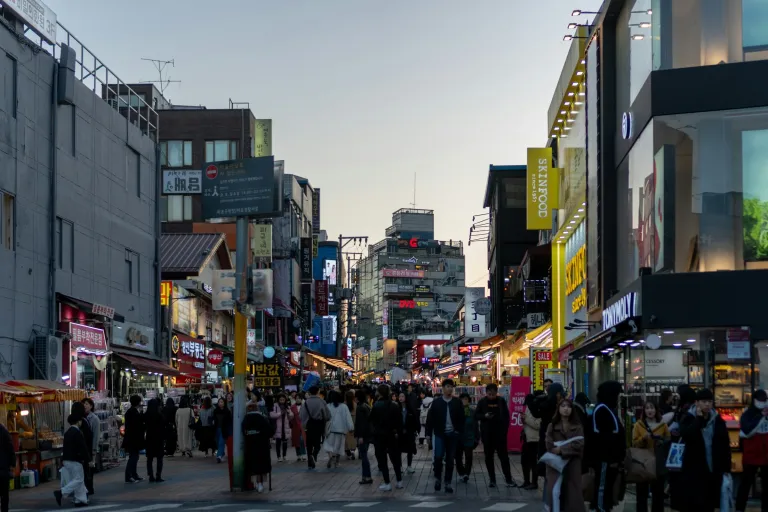 Night Market Seoul Korea - Hongdae Food Street