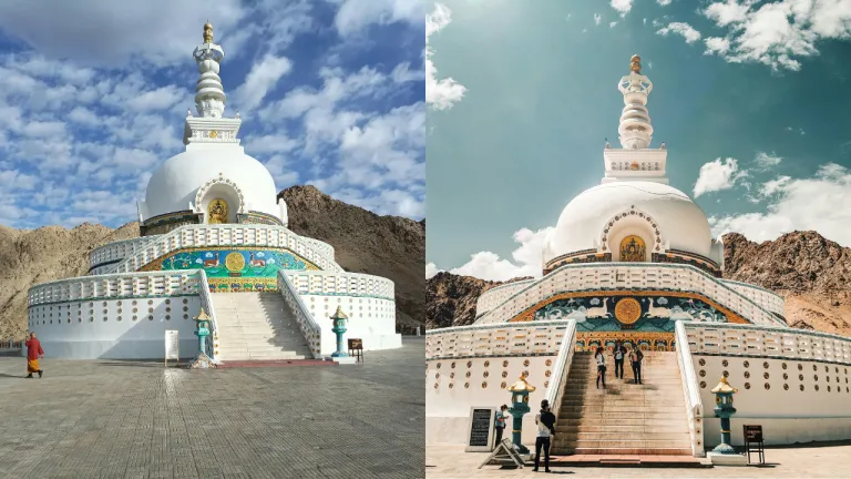 Wisata Ladakh, India - Shanti Stupa