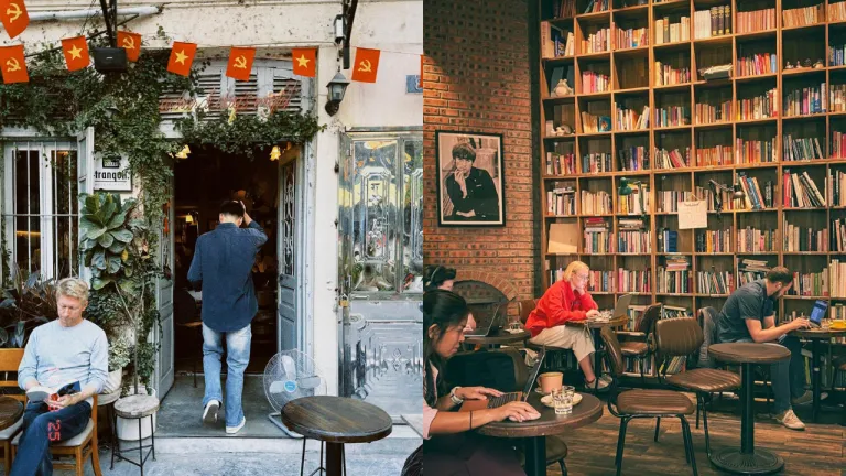 Book Cafe Hanoi, Vietnam - Tranquil Books &amp; Coffee