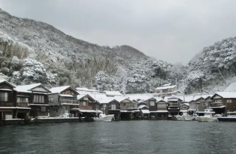 Wisata Musim Dingin Kyoto, Jepang - Ine No Funaya