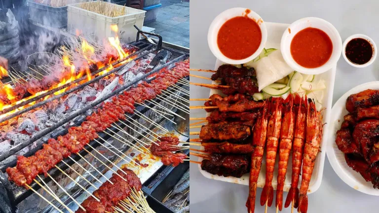 Kuliner Halal Lau Pa Sat, Singapura - Satay Power 6