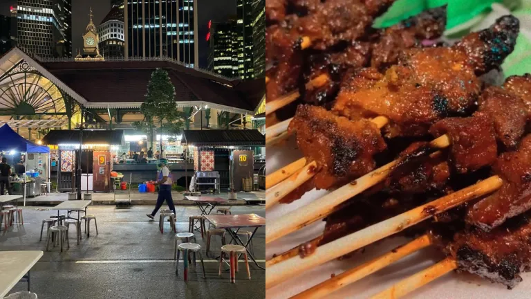 Kuliner Halal Lau Pa Sat, Singapura - Ina Satay 14&amp;19