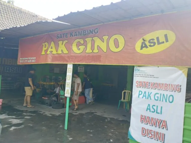 Tempat Makan Legendaris Wonogiri - Sate Kambing Pak Gino