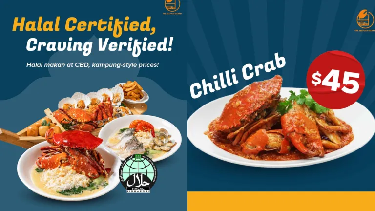 Chilli Crab Halal Singapura - The Seafood Market