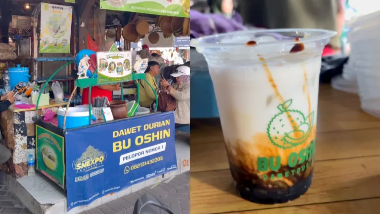 Kuliner Pasar Ngasem Jogja - Dawet Durian Bu Oshin