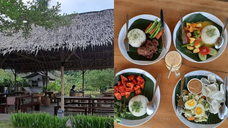 Kafe Hits di Batukaras, Pangandaran - Kedai Mini Resto Rice Field