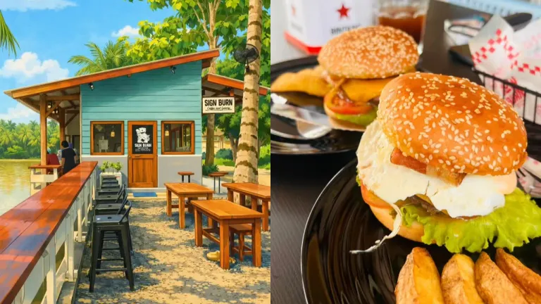 Kafe Hits di Batukaras, Pangandaran - Slow Burn