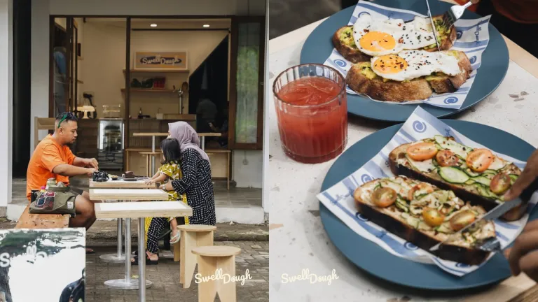Kafe Hits di Batukaras, Pangandaran - Swell Dough