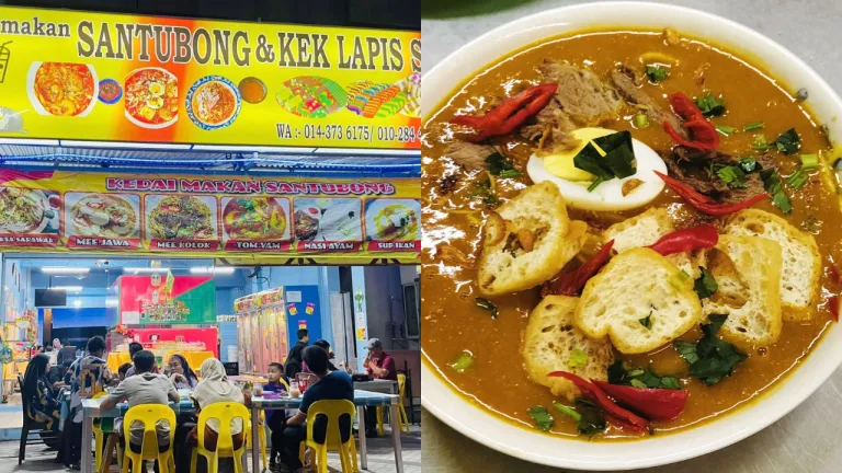 Tempat Makan Halal Kota Kinabalu, Malaysia - Kedai Makan Santubong
