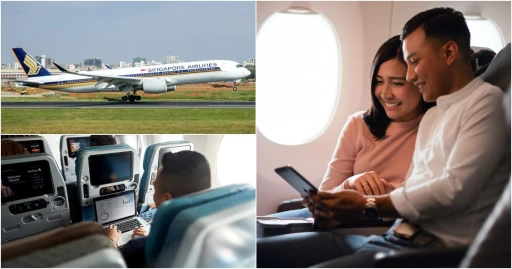 image for article Keren, Singapore Airlines Berikan Fasilitas WiFi Gratis Tanpa Batas Untuk Semua Kelas Kabin!